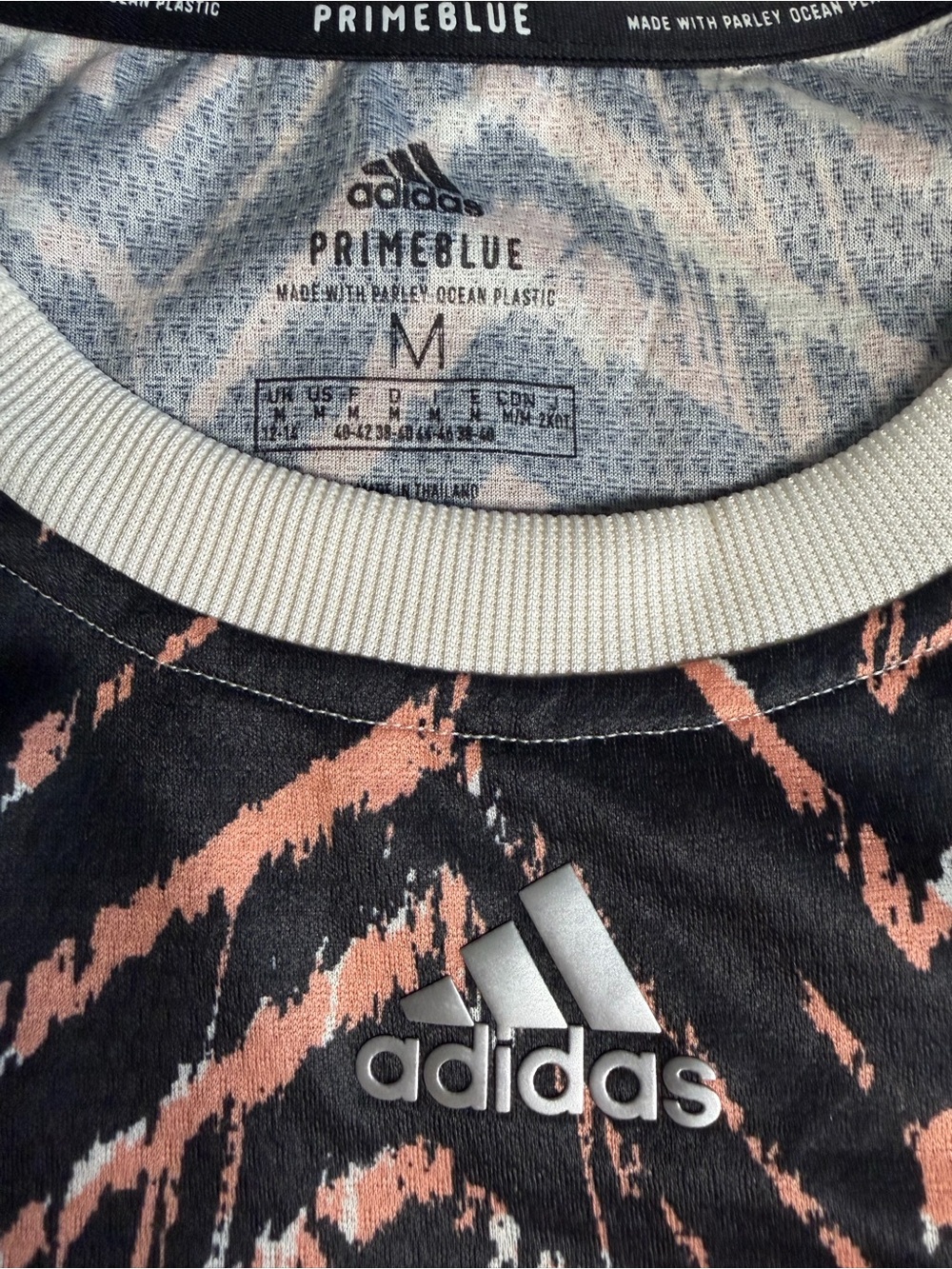 adidas Women’s Sleeveless Training Tank in Cream, Black & Peach Sz M NWT - Picture 2 of 4